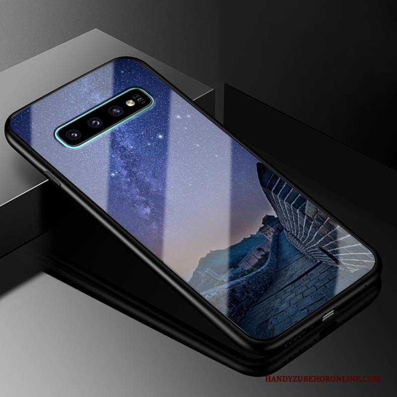 Hülle Samsung Galaxy S10+ Taschen Persönlichkeit Schwer, Case Samsung Galaxy S10+ Silikon Handyhüllen Anti-sturz