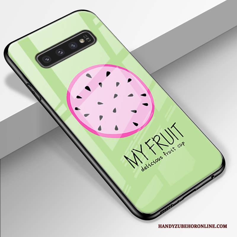 Hülle Samsung Galaxy S10+ Weiche Gelb Nette, Case Samsung Galaxy S10+ Kreativ Mini Handyhüllen