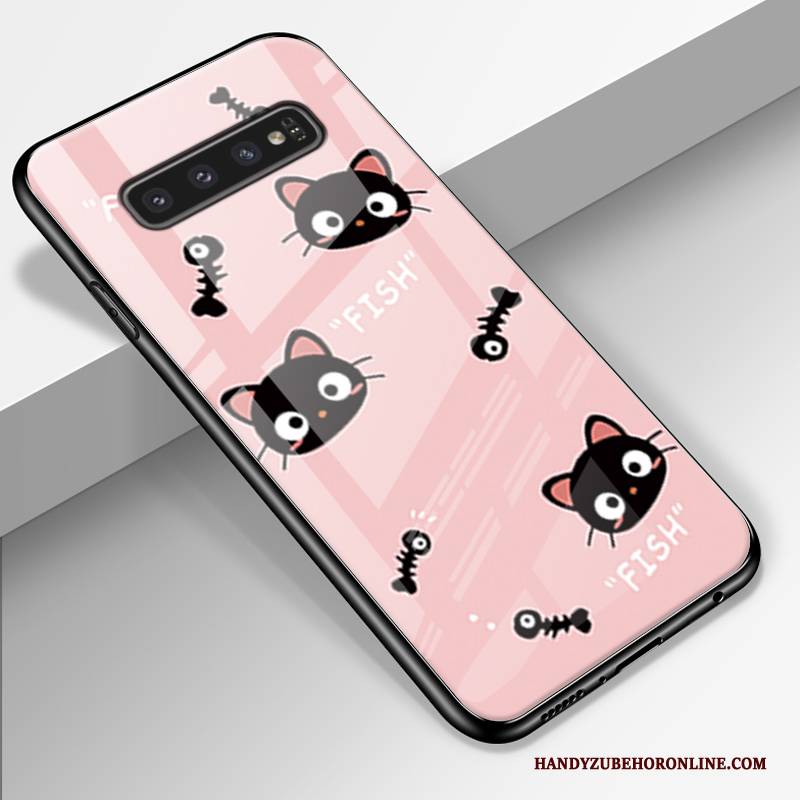 Hülle Samsung Galaxy S10+ Weiche Gelb Nette, Case Samsung Galaxy S10+ Kreativ Mini Handyhüllen