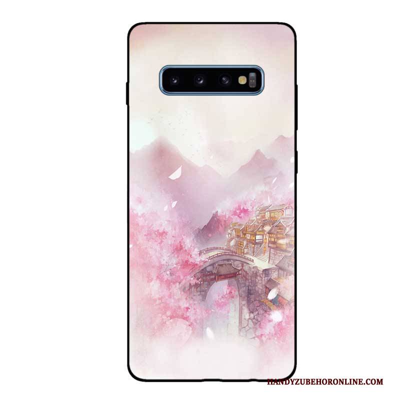 Hülle Samsung Galaxy S10 Weiche Handyhüllen Schwarz, Case Samsung Galaxy S10 Taschen Anti-sturz Angepasst