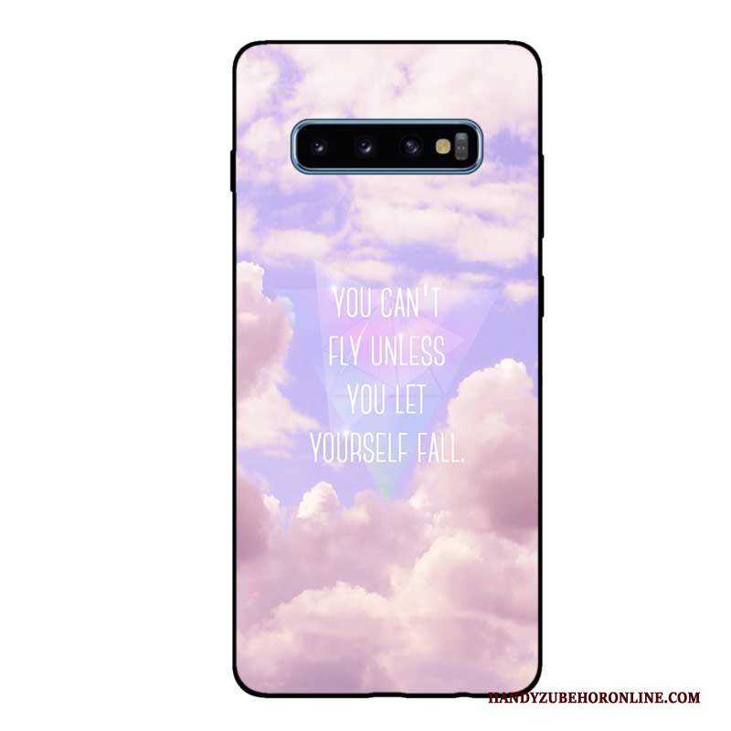 Hülle Samsung Galaxy S10 Weiche Handyhüllen Schwarz, Case Samsung Galaxy S10 Taschen Anti-sturz Angepasst