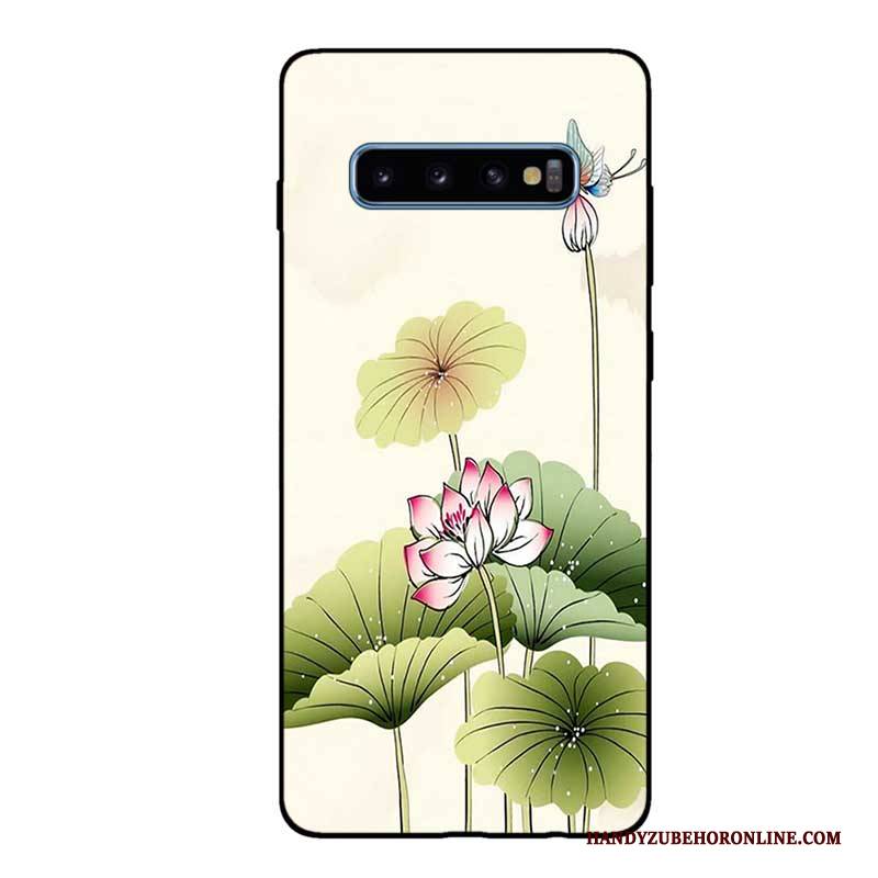 Hülle Samsung Galaxy S10 Weiche Handyhüllen Schwarz, Case Samsung Galaxy S10 Taschen Anti-sturz Angepasst