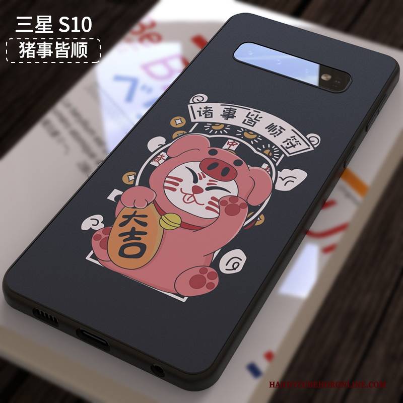 Hülle Samsung Galaxy S10 Weiche Nette Nubuck, Case Samsung Galaxy S10 Kreativ Anti-sturz Trendmarke