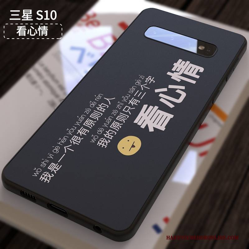 Hülle Samsung Galaxy S10 Weiche Nette Nubuck, Case Samsung Galaxy S10 Kreativ Anti-sturz Trendmarke