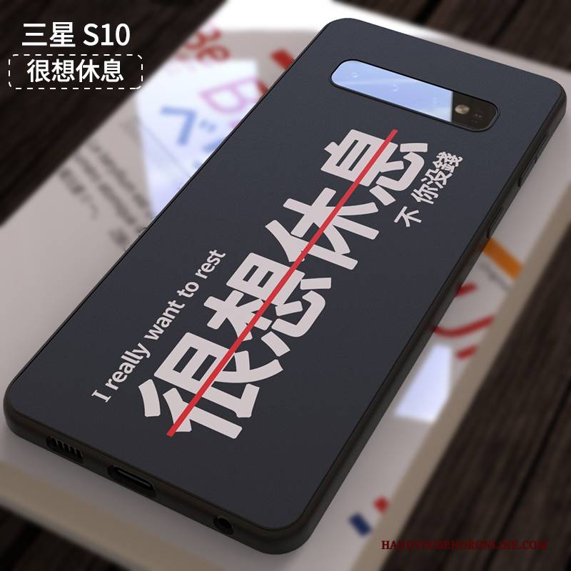 Hülle Samsung Galaxy S10 Weiche Nette Nubuck, Case Samsung Galaxy S10 Kreativ Anti-sturz Trendmarke