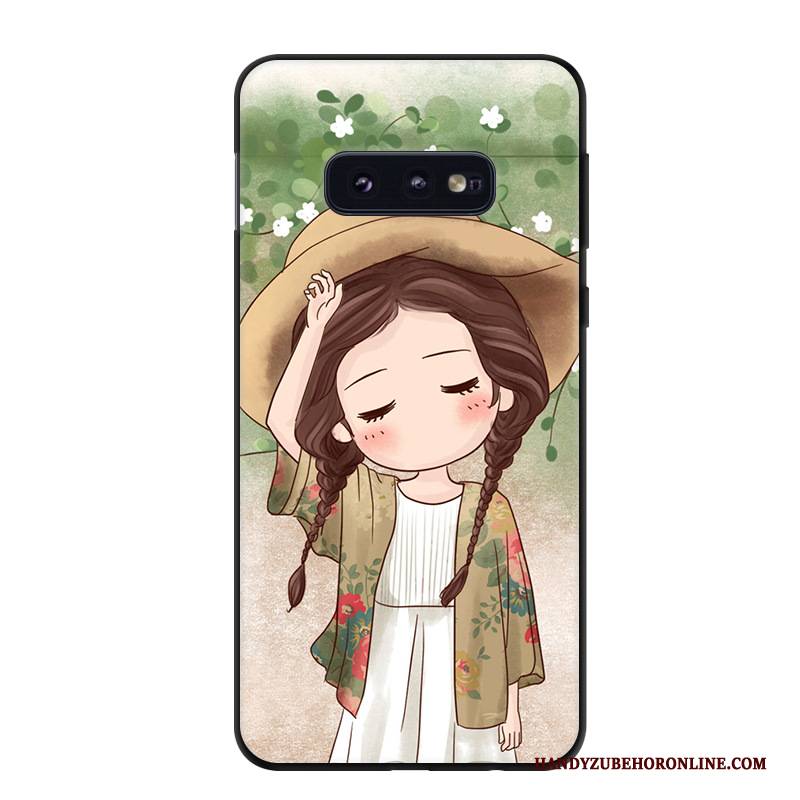 Hülle Samsung Galaxy S10e Karikatur Kunst Gelb, Case Samsung Galaxy S10e Schutz Trend Handyhüllen