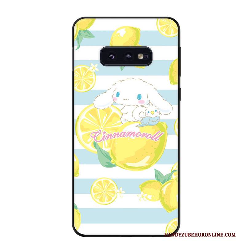 Hülle Samsung Galaxy S10e Karikatur Kunst Gelb, Case Samsung Galaxy S10e Schutz Trend Handyhüllen