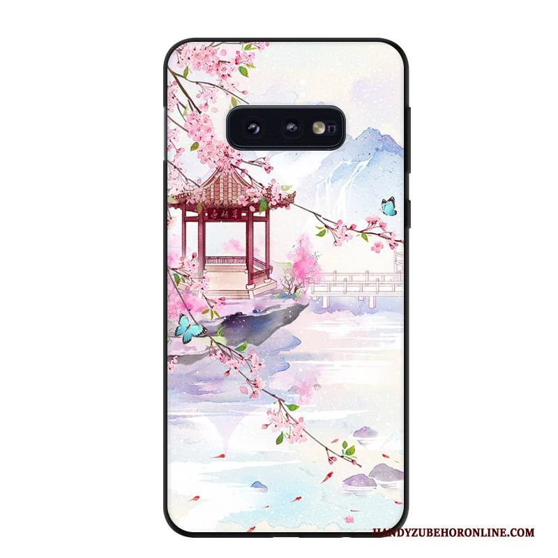 Hülle Samsung Galaxy S10e Karikatur Kunst Gelb, Case Samsung Galaxy S10e Schutz Trend Handyhüllen