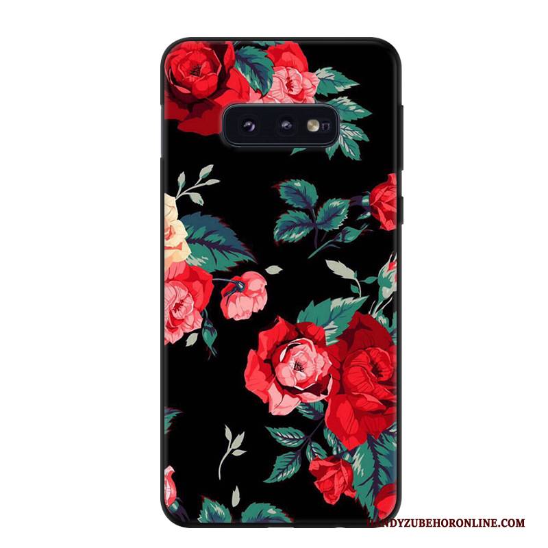 Hülle Samsung Galaxy S10e Karikatur Kunst Gelb, Case Samsung Galaxy S10e Schutz Trend Handyhüllen