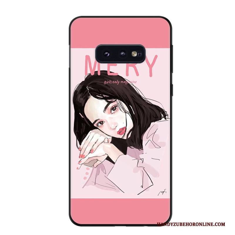 Hülle Samsung Galaxy S10e Karikatur Kunst Gelb, Case Samsung Galaxy S10e Schutz Trend Handyhüllen