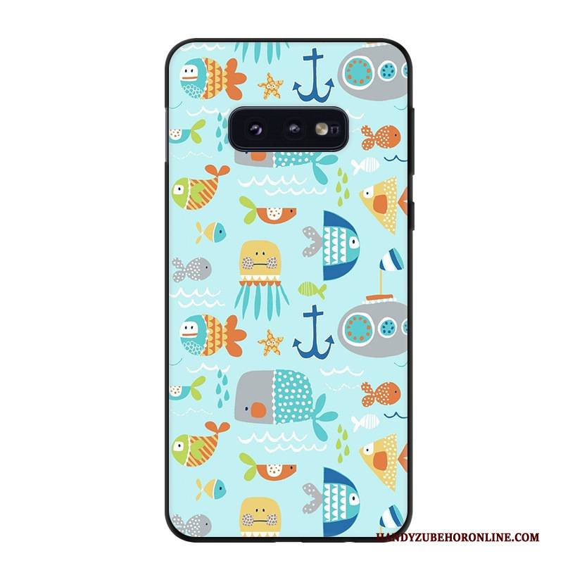 Hülle Samsung Galaxy S10e Karikatur Kunst Gelb, Case Samsung Galaxy S10e Schutz Trend Handyhüllen