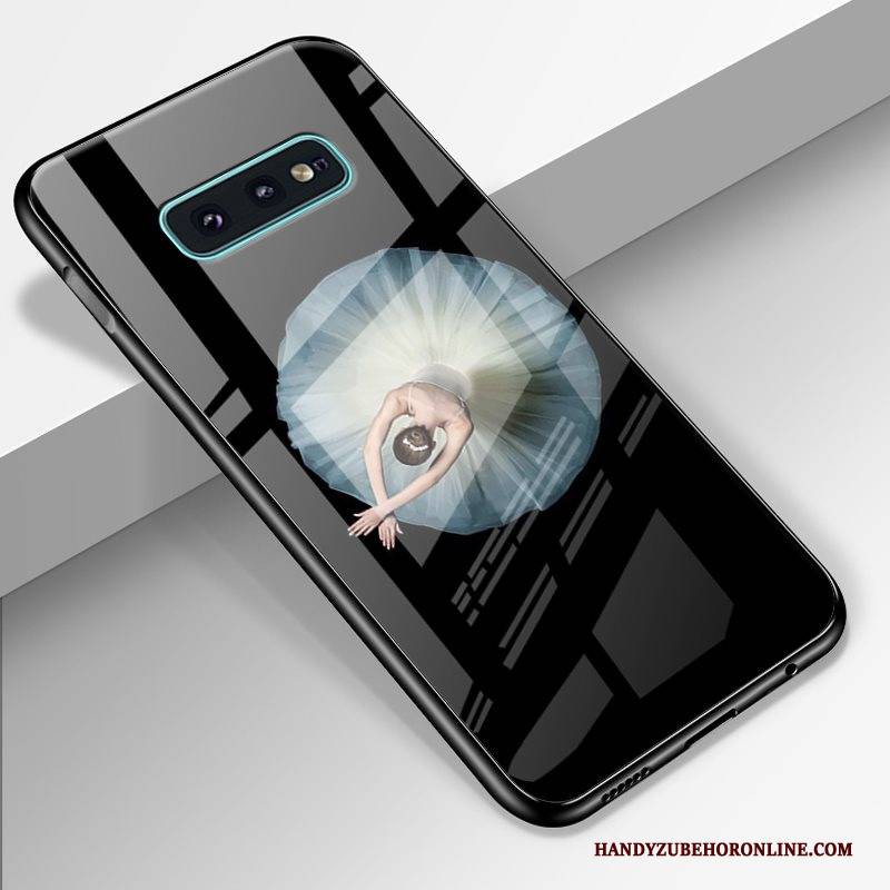 Hülle Samsung Galaxy S10e Karikatur Sternenhimmel Dunkelblau, Case Samsung Galaxy S10e Kreativ High-end Gehärtetes Glas