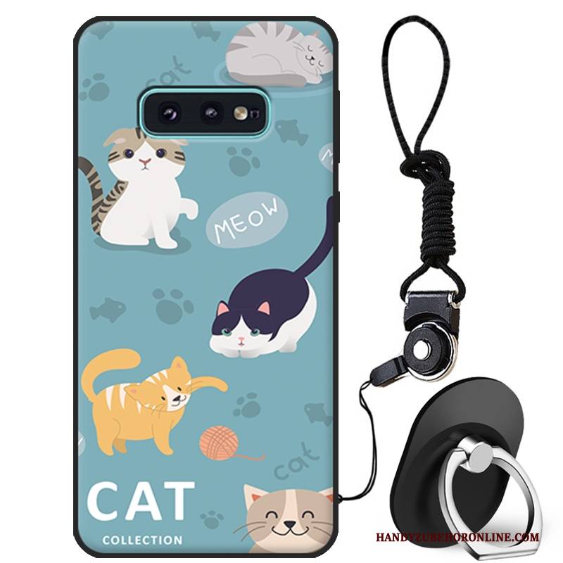 Hülle Samsung Galaxy S10e Karikatur Weiß Handyhüllen, Case Samsung Galaxy S10e Weiche Anti-sturz Nette