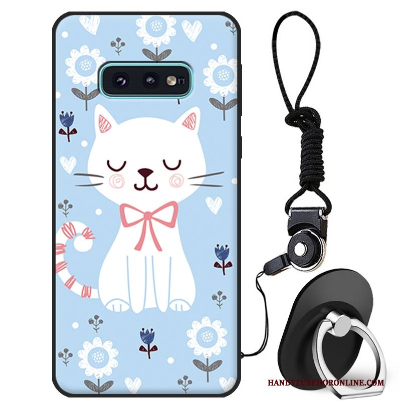 Hülle Samsung Galaxy S10e Karikatur Weiß Handyhüllen, Case Samsung Galaxy S10e Weiche Anti-sturz Nette