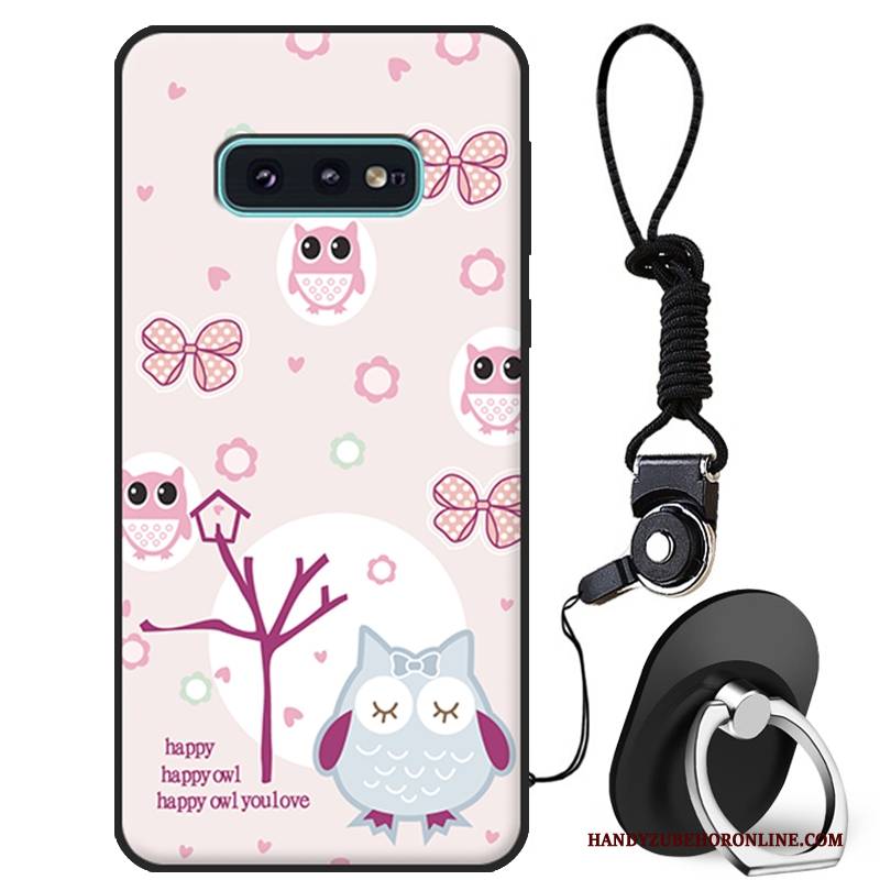 Hülle Samsung Galaxy S10e Karikatur Weiß Handyhüllen, Case Samsung Galaxy S10e Weiche Anti-sturz Nette