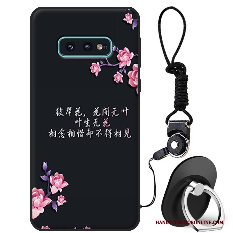 Hülle Samsung Galaxy S10e Karikatur Weiß Handyhüllen, Case Samsung Galaxy S10e Weiche Anti-sturz Nette