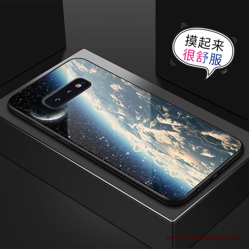 Hülle Samsung Galaxy S10e Kreativ Anti-sturz Grün, Case Samsung Galaxy S10e Glas Handyhüllen