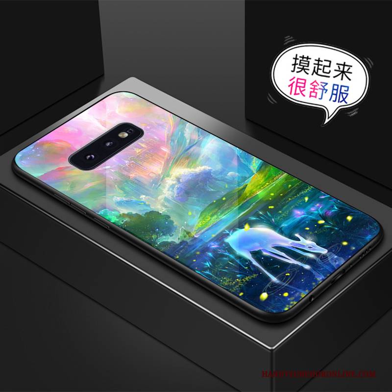 Hülle Samsung Galaxy S10e Kreativ Anti-sturz Grün, Case Samsung Galaxy S10e Glas Handyhüllen