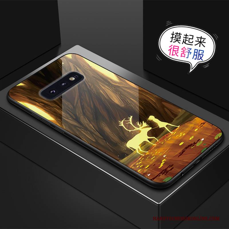 Hülle Samsung Galaxy S10e Kreativ Anti-sturz Grün, Case Samsung Galaxy S10e Glas Handyhüllen