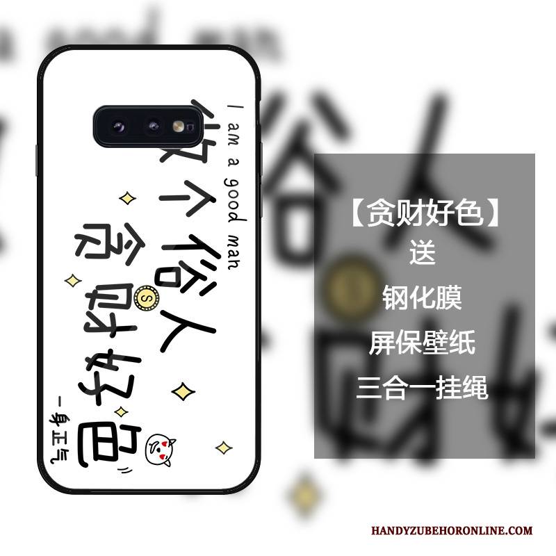 Hülle Samsung Galaxy S10e Kreativ Rot Anti-sturz, Case Samsung Galaxy S10e Schutz Persönlichkeit Hängende Verzierungen