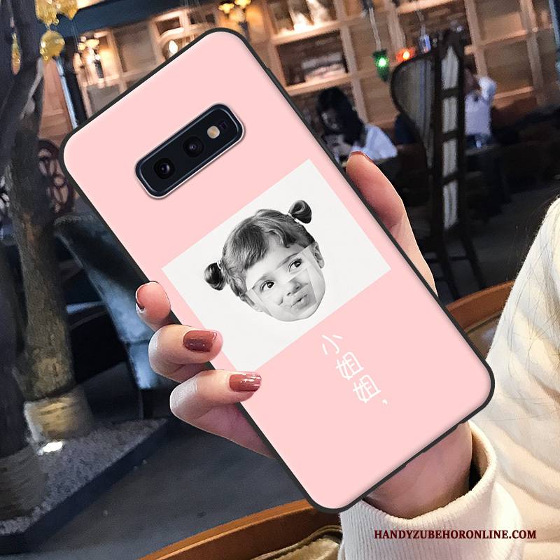 Hülle Samsung Galaxy S10e Kreativ Schwarz Liebhaber, Case Samsung Galaxy S10e Karikatur Persönlichkeit Handyhüllen