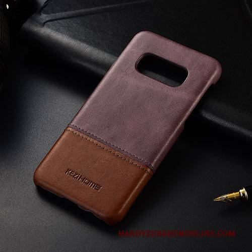 Hülle Samsung Galaxy S10e Leder Rot Schlank, Case Samsung Galaxy S10e Handyhüllen