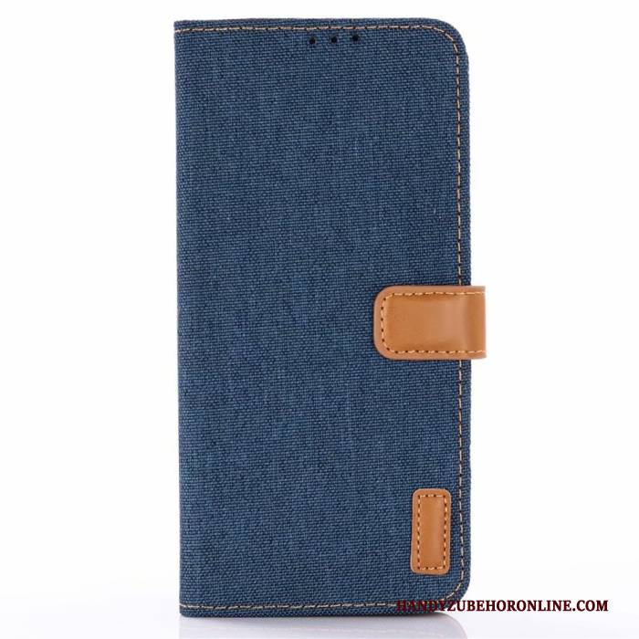 Hülle Samsung Galaxy S10e Lederhülle Handyhüllen Denim, Case Samsung Galaxy S10e Schutz Blau Muster