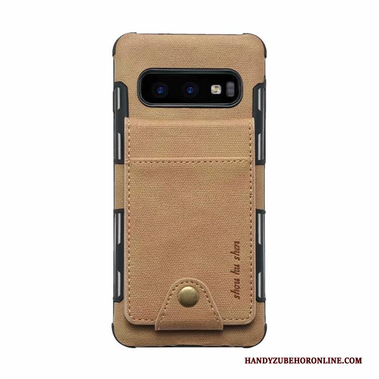 Hülle Samsung Galaxy S10e Lederhülle Karte Rot, Case Samsung Galaxy S10e Taschen Handyhüllen