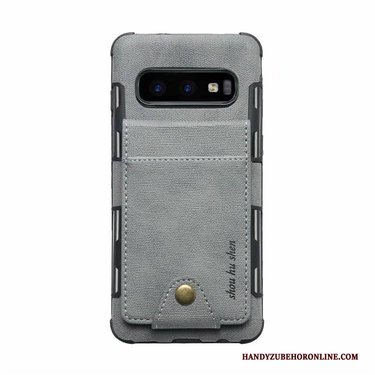 Hülle Samsung Galaxy S10e Lederhülle Karte Rot, Case Samsung Galaxy S10e Taschen Handyhüllen