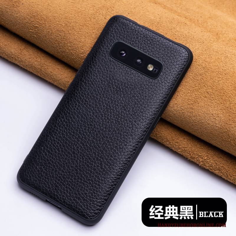 Hülle Samsung Galaxy S10e Lederhülle Schlank Blau, Case Samsung Galaxy S10e Kreativ Handyhüllen Persönlichkeit