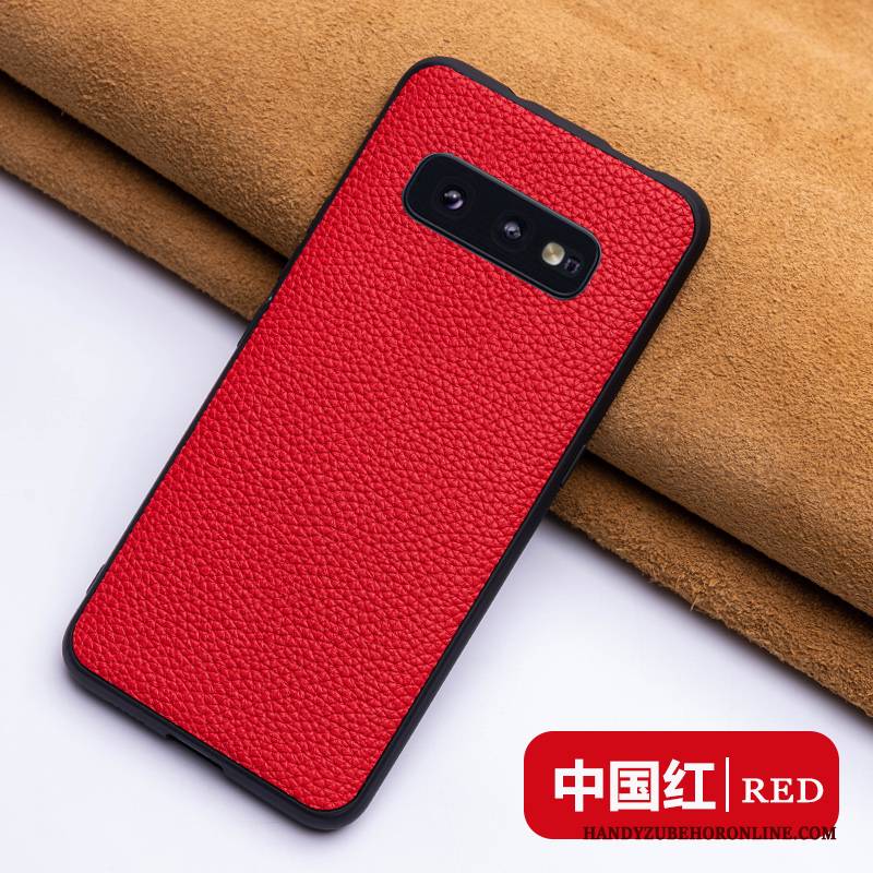 Hülle Samsung Galaxy S10e Lederhülle Schlank Blau, Case Samsung Galaxy S10e Kreativ Handyhüllen Persönlichkeit