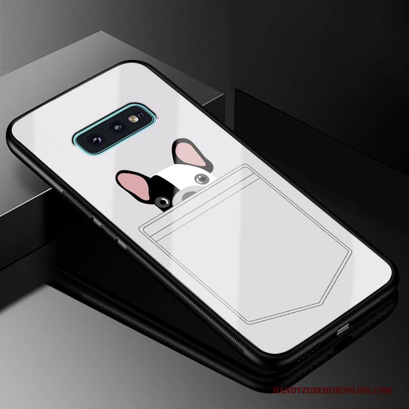 Hülle Samsung Galaxy S10e Schutz Glas Anti-sturz, Case Samsung Galaxy S10e Taschen Weiß Handyhüllen