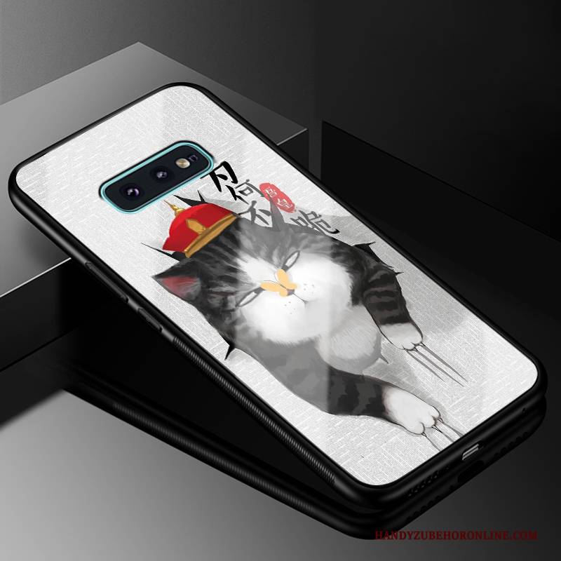 Hülle Samsung Galaxy S10e Schutz Glas Anti-sturz, Case Samsung Galaxy S10e Taschen Weiß Handyhüllen