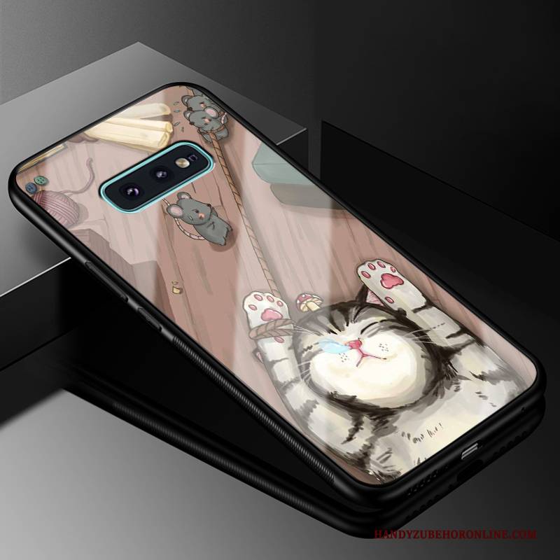 Hülle Samsung Galaxy S10e Schutz Glas Anti-sturz, Case Samsung Galaxy S10e Taschen Weiß Handyhüllen