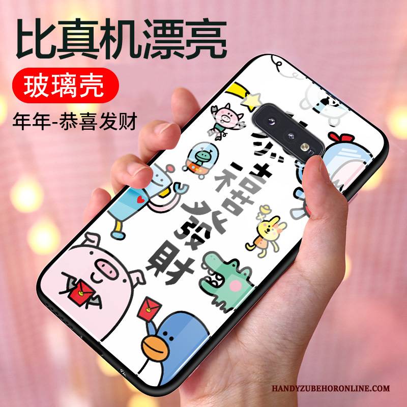 Hülle Samsung Galaxy S10e Schutz Glas Nette, Case Samsung Galaxy S10e Taschen Liebhaber Handyhüllen