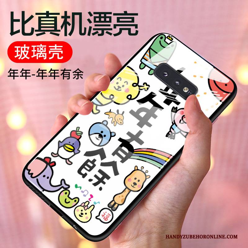 Hülle Samsung Galaxy S10e Schutz Glas Nette, Case Samsung Galaxy S10e Taschen Liebhaber Handyhüllen