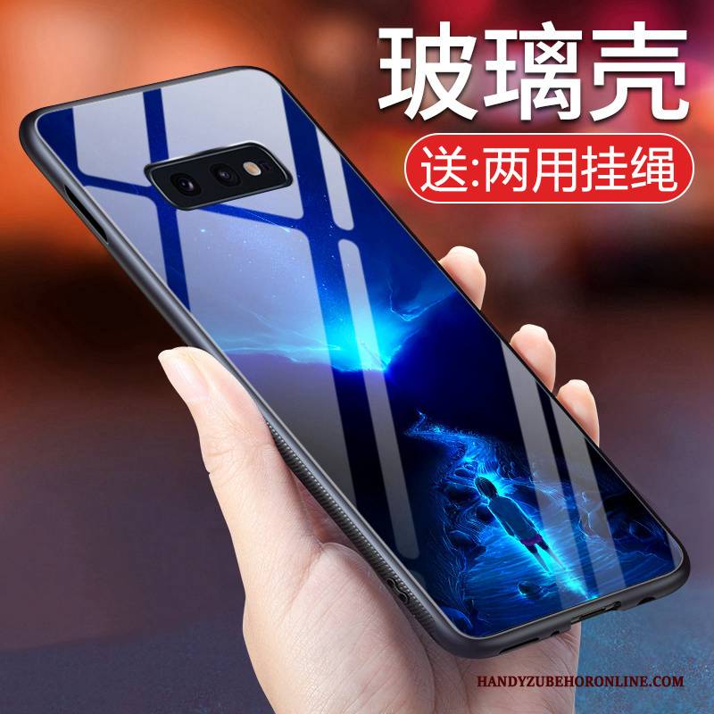 Hülle Samsung Galaxy S10e Schutz Handyhüllen Trendmarke, Case Samsung Galaxy S10e Silikon Lila Bunt