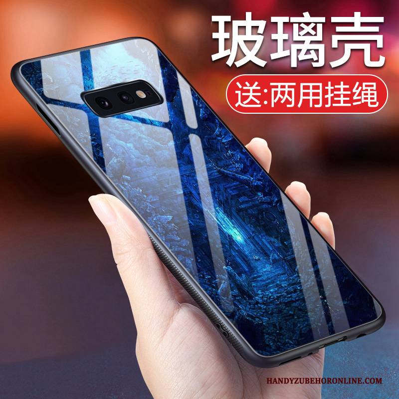 Hülle Samsung Galaxy S10e Schutz Handyhüllen Trendmarke, Case Samsung Galaxy S10e Silikon Lila Bunt