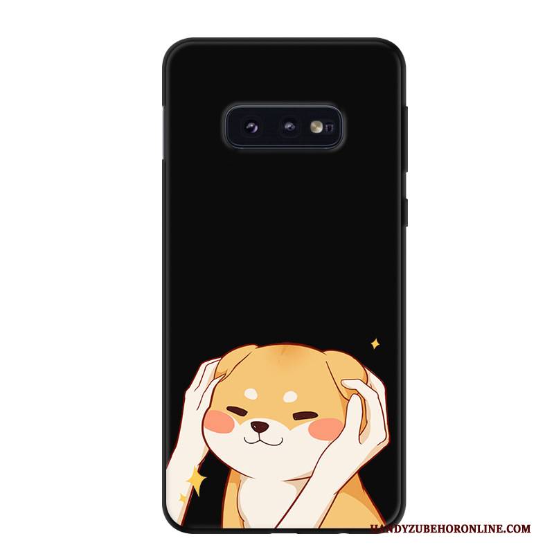 Hülle Samsung Galaxy S10e Silikon Anti-sturz Handyhüllen, Case Samsung Galaxy S10e Karikatur Persönlichkeit Grün