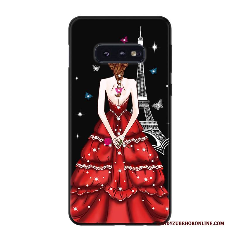 Hülle Samsung Galaxy S10e Silikon Anti-sturz Handyhüllen, Case Samsung Galaxy S10e Karikatur Persönlichkeit Grün