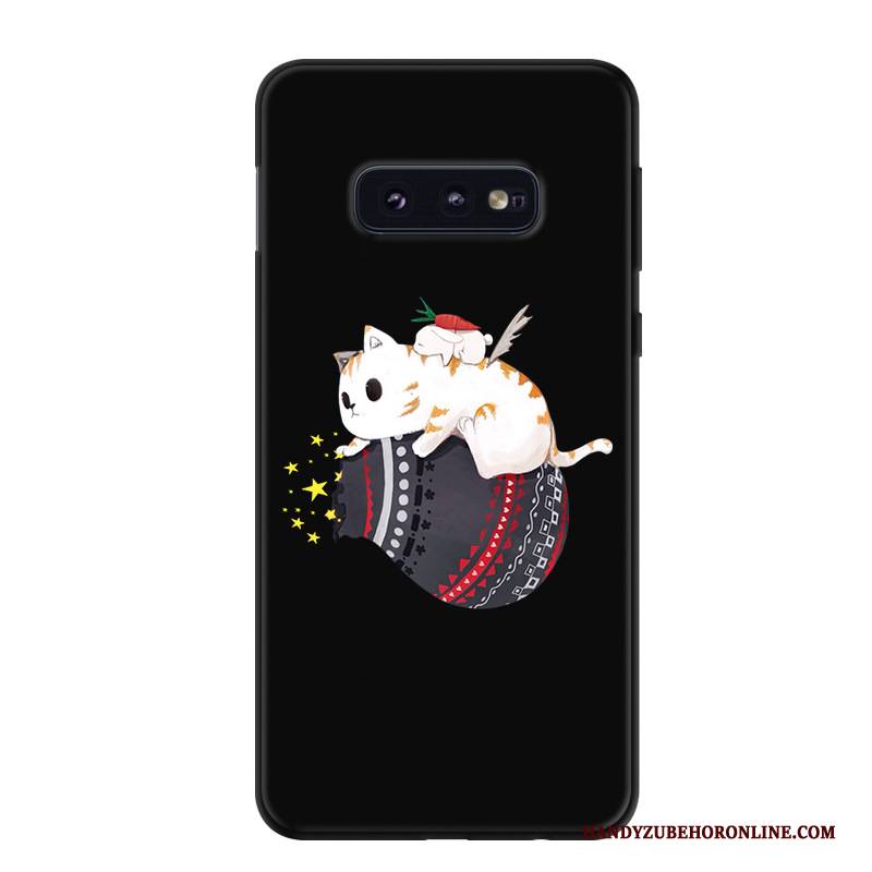 Hülle Samsung Galaxy S10e Silikon Anti-sturz Handyhüllen, Case Samsung Galaxy S10e Karikatur Persönlichkeit Grün