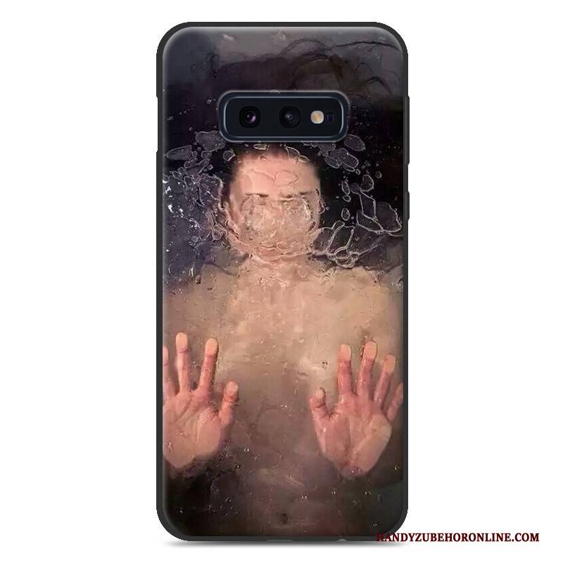 Hülle Samsung Galaxy S10e Silikon Hängende Verzierungen Trend, Case Samsung Galaxy S10e Weiche Weiß Liebhaber