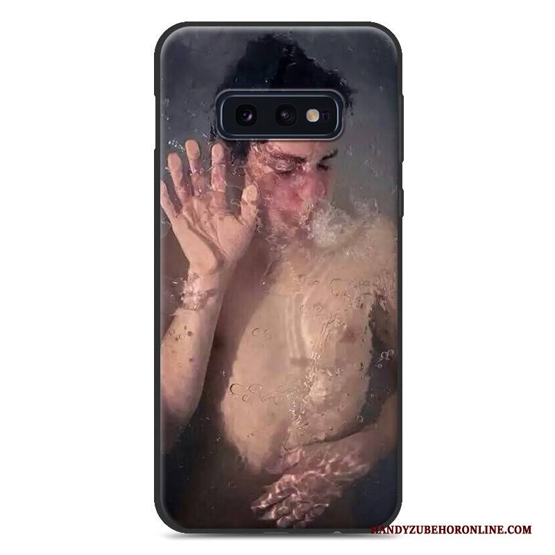 Hülle Samsung Galaxy S10e Silikon Hängende Verzierungen Trend, Case Samsung Galaxy S10e Weiche Weiß Liebhaber