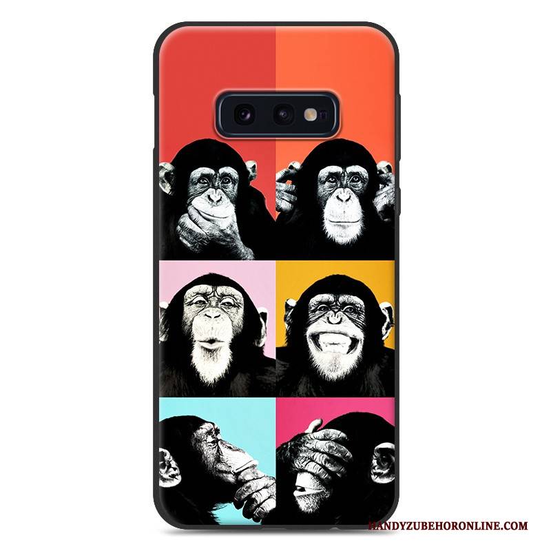 Hülle Samsung Galaxy S10e Silikon Hängende Verzierungen Trend, Case Samsung Galaxy S10e Weiche Weiß Liebhaber