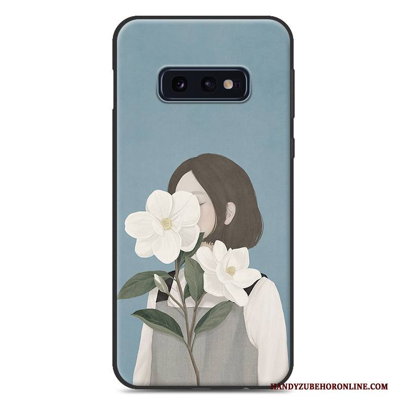 Hülle Samsung Galaxy S10e Silikon Nubuck Einfach, Case Samsung Galaxy S10e Taschen Persönlichkeit Anti-sturz