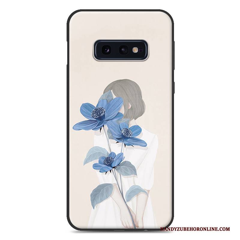 Hülle Samsung Galaxy S10e Silikon Nubuck Einfach, Case Samsung Galaxy S10e Taschen Persönlichkeit Anti-sturz