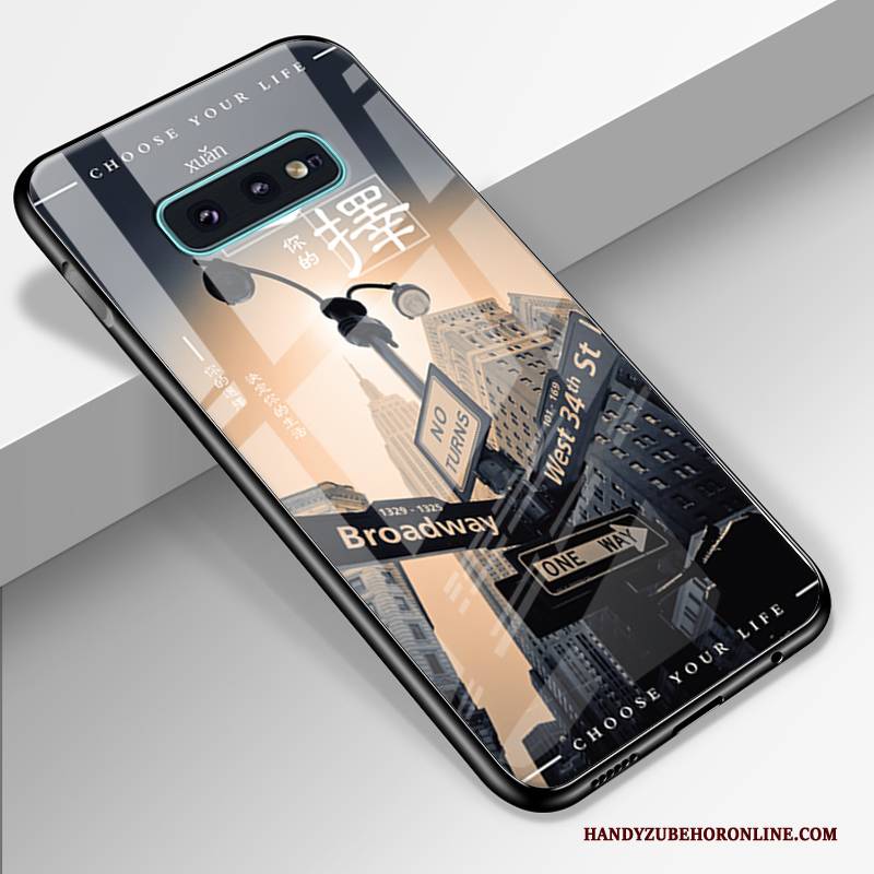 Hülle Samsung Galaxy S10e Silikon Schwarz Schwer, Case Samsung Galaxy S10e Schutz Trendmarke Handyhüllen