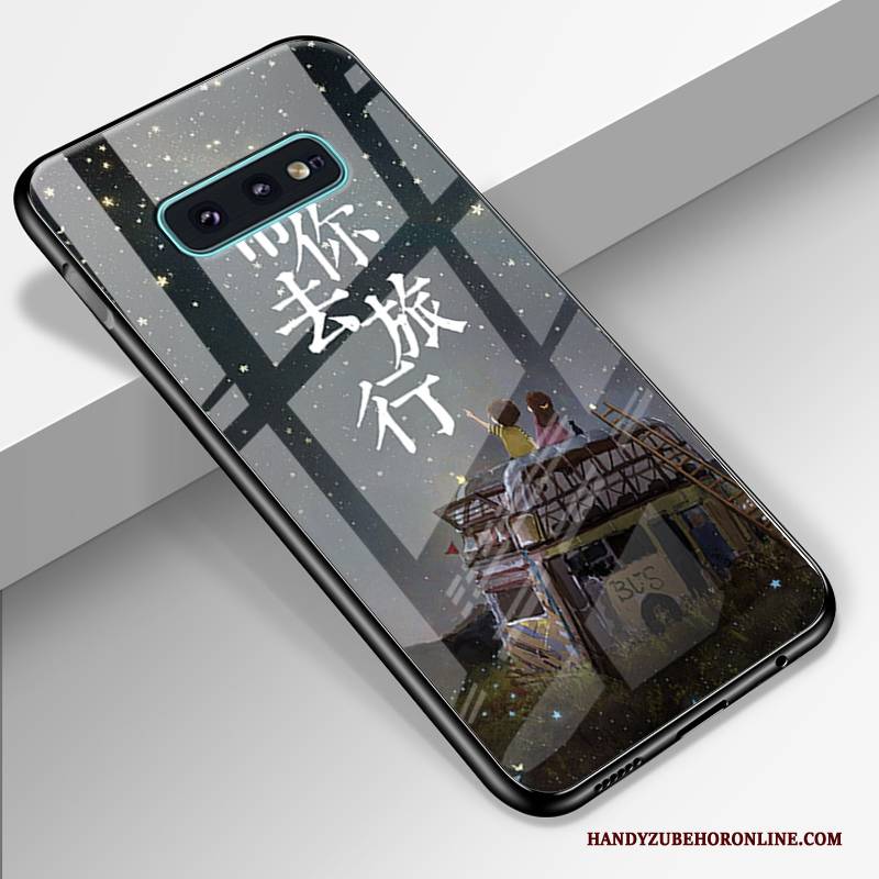 Hülle Samsung Galaxy S10e Silikon Schwarz Schwer, Case Samsung Galaxy S10e Schutz Trendmarke Handyhüllen