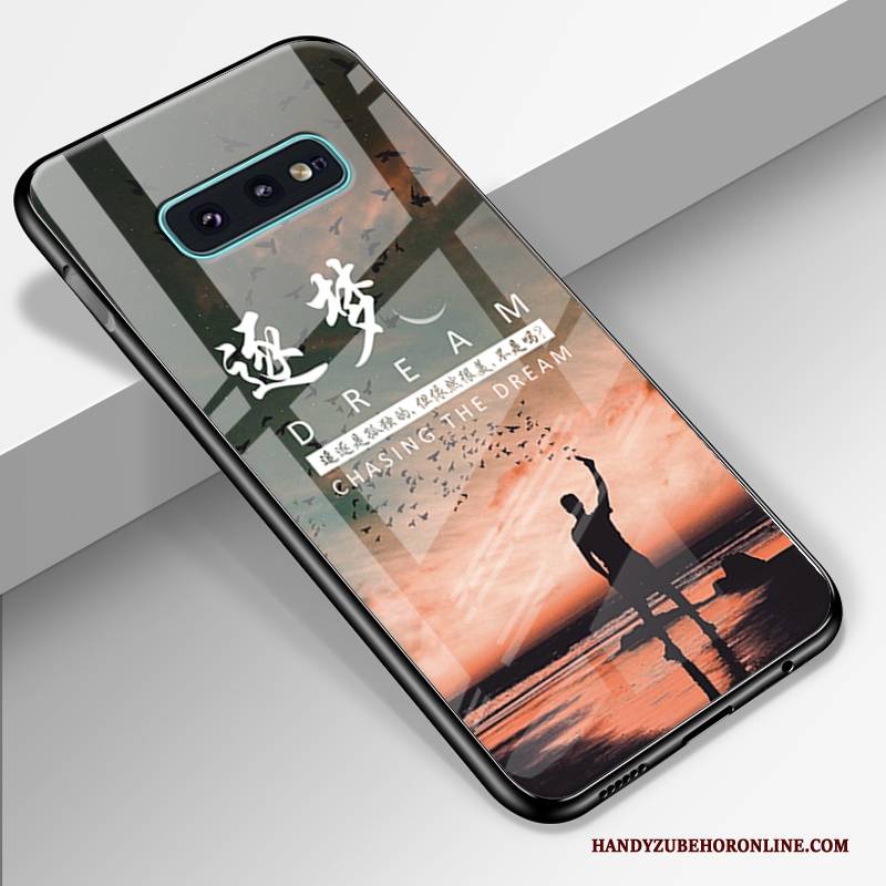 Hülle Samsung Galaxy S10e Silikon Schwarz Schwer, Case Samsung Galaxy S10e Schutz Trendmarke Handyhüllen