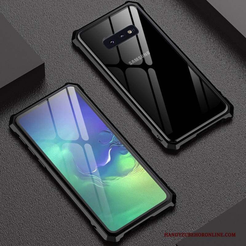 Hülle Samsung Galaxy S10e Taschen Anti-sturz Handyhüllen, Case Samsung Galaxy S10e Metall Grenze Schlank